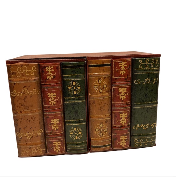 Accents Vintage Bookshelf Hidden Mini Decorative Storage Box